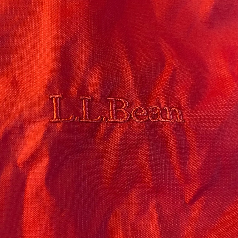 Bright Red L. L. Bean Rain Jacket